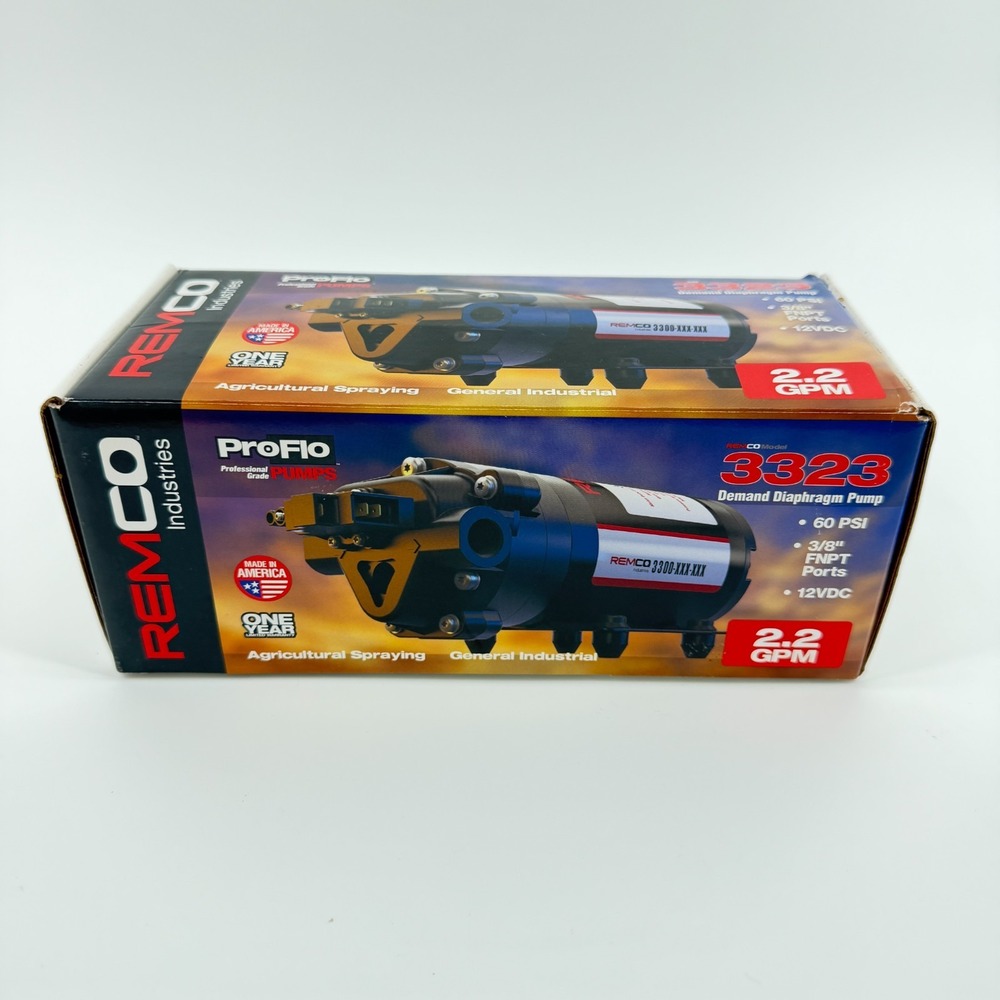 Remco ProFlo Pump, 12-Volt DC, On Demand, 2.2 GPM, 60 PSI, 3/8-In. USA, NEW!